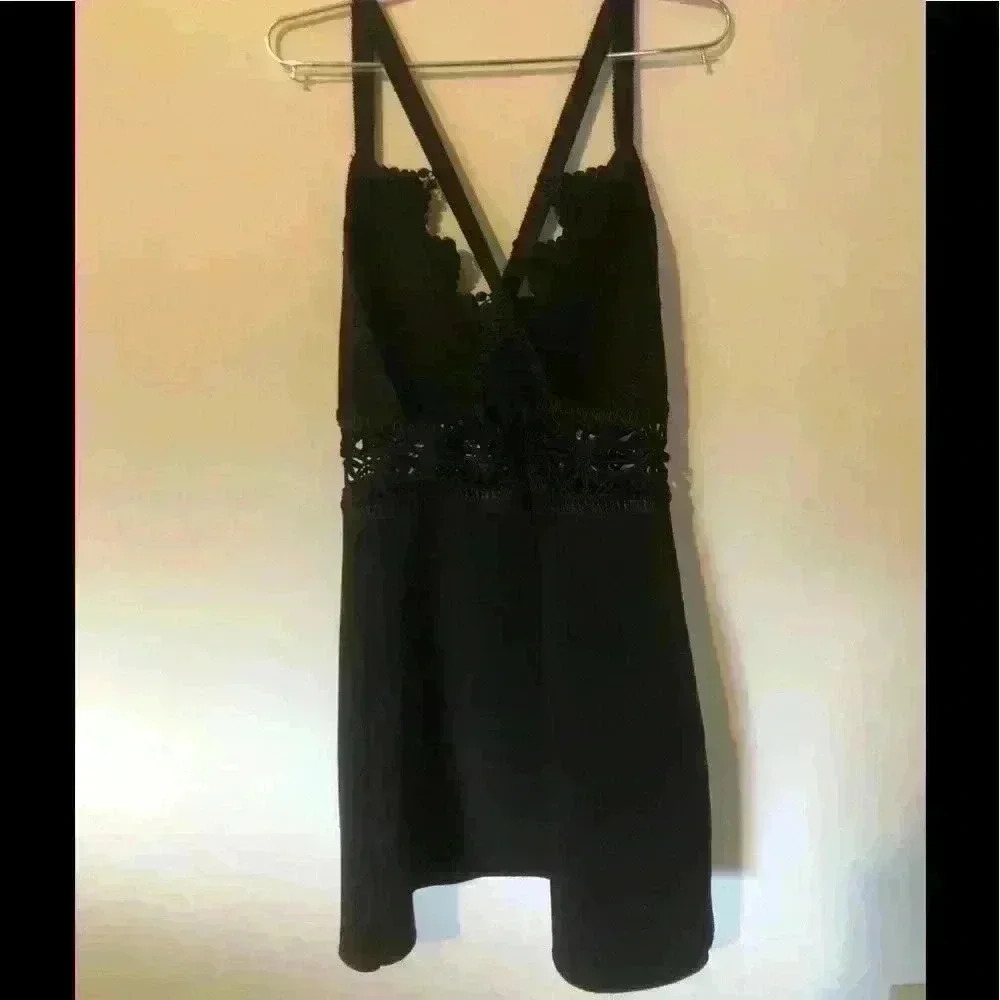Topshop mini black dress